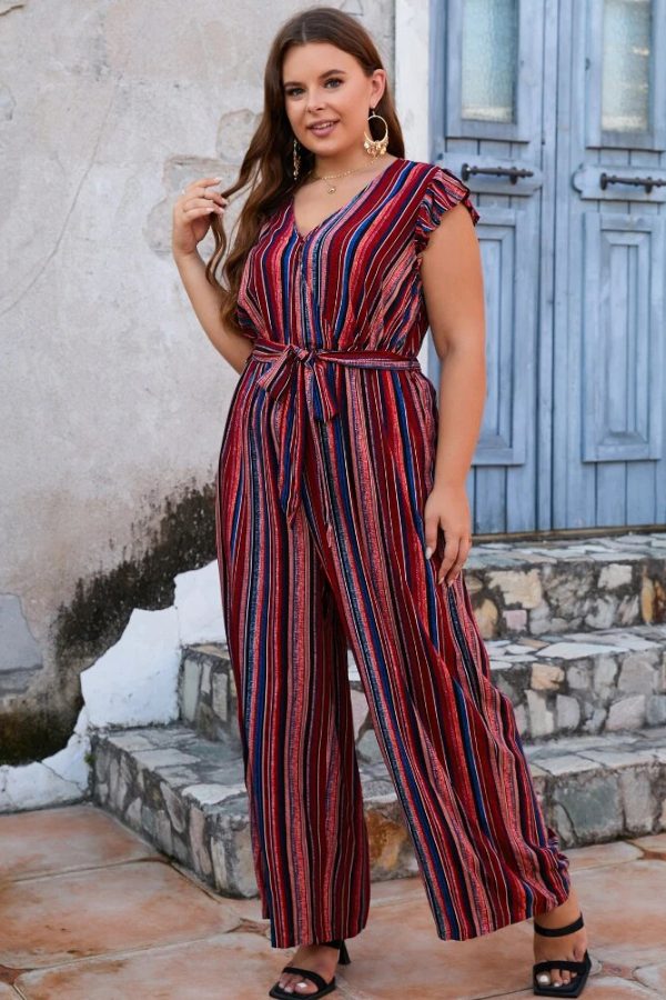 Printed Plus Size Jumpsuits for Women
