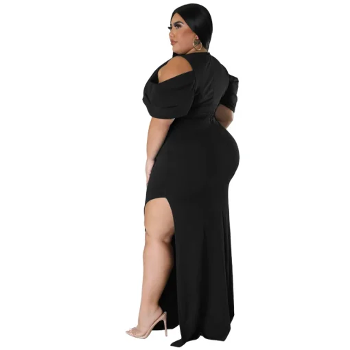 SOMO Elegant Plus Size Dress - Image 2