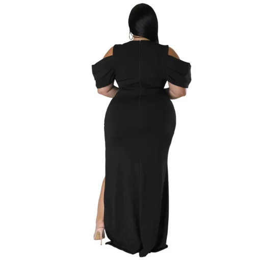 SOMO Elegant Plus Size Dress - Image 3