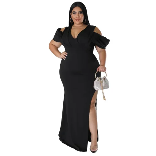 SOMO Elegant Plus Size Dress