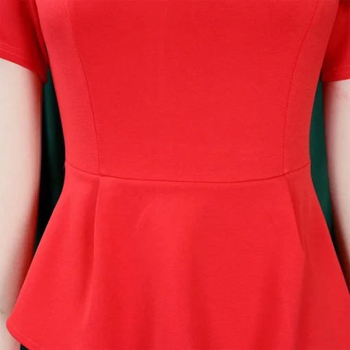 Chic Women's Bodycon Dress: Stylish Workwear with Split Ruffles - Image 6