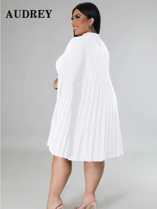 Elegant Plus Size Dress: Ruched, Luxury Evening Fashion - Image 5