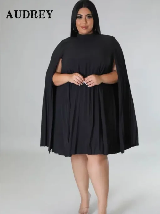 Elegant Plus Size Dress: Ruched, Luxury Evening Fashion - Image 2