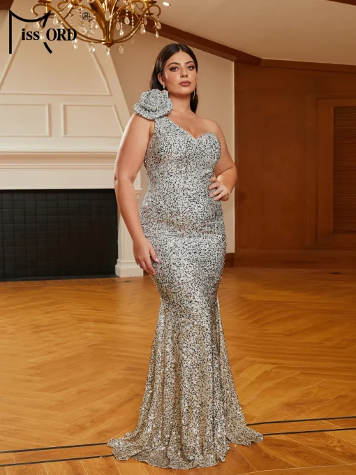 Missord Sequin Plus Size Evening Dress - Elegant Mermaid Gown - Image 2