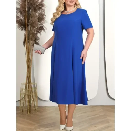 Autumn Plus Size 2pcs Dress - Elegant Lace Cocktail - Image 4