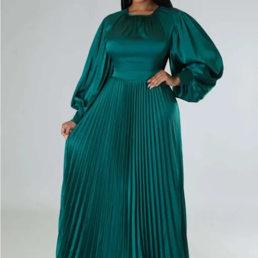 Elegant Plus Size Maxi Dress: Ladies' Traditional Clothing for Fiesta - Image 2