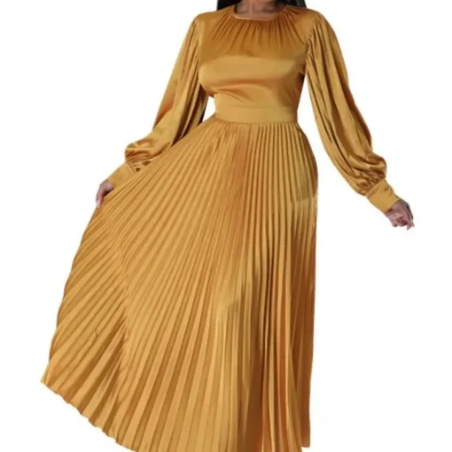 Elegant Plus Size Maxi Dress: Ladies' Traditional Clothing for Fiesta - Image 3