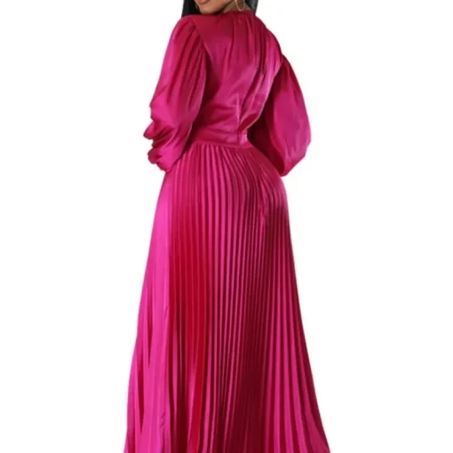 Elegant Plus Size Maxi Dress: Ladies' Traditional Clothing for Fiesta - Image 5