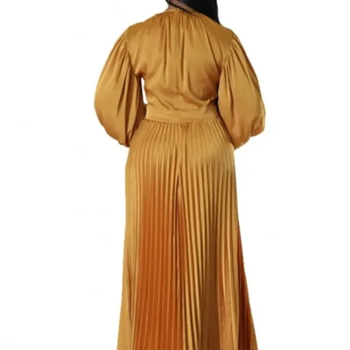 Elegant Plus Size Maxi Dress: Ladies' Traditional Clothing for Fiesta - Image 6