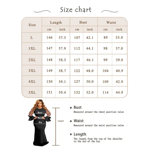 Sexy Plus Size Party Dress: Mesh Splicing, Ruffles, High Waist - Image 6