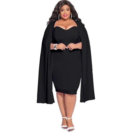 ube Top Party Dress: Plus Size, Irregular Long Sleeve, Fashion