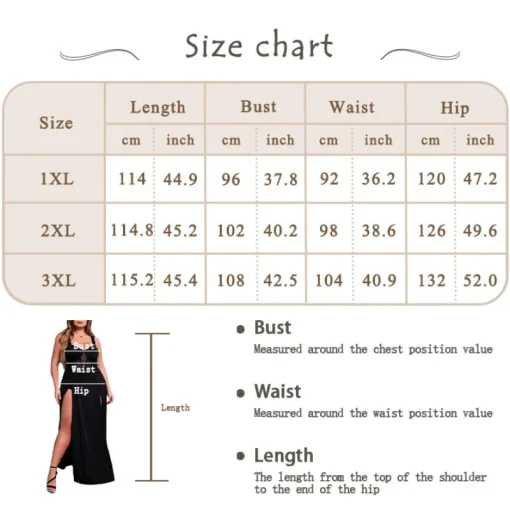 Elegant Plus Size Dress: Backless Design, Square Neck, High Slit - Image 6