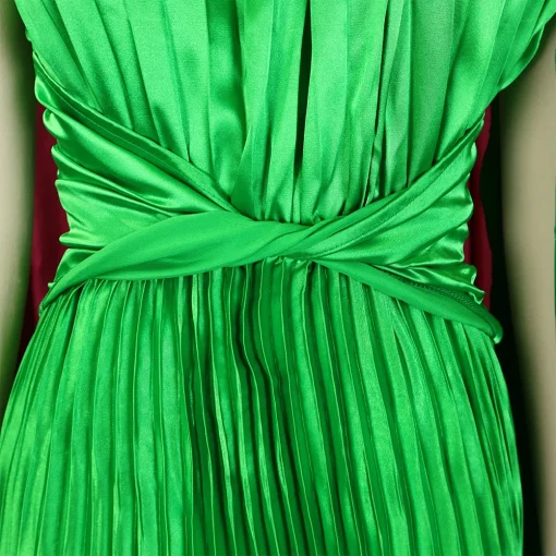 Elegant One-Shoulder Maxi: Sexy, Pleated, Celebration Chic - Image 6