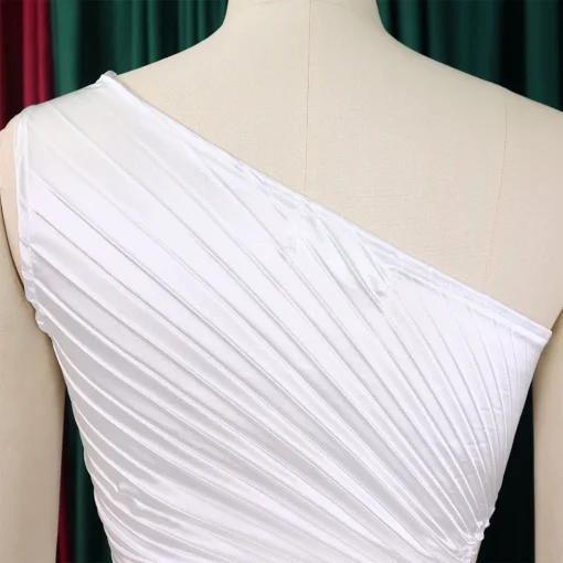 One Shoulder Hollow Out Maxi Dress: Sexy Elegance for Special Occasions - Image 6