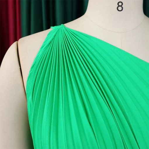 One-Shoulder Pleated Dress: Sexy, Sleeveless, Elegant - Perfect for Parties - Image 4