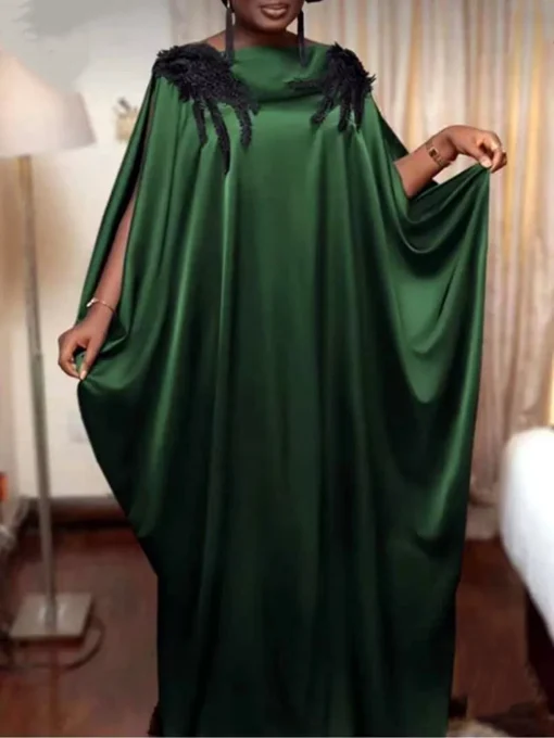 Dubai Luxury Abaya : African Wedding Party Dress - Image 3