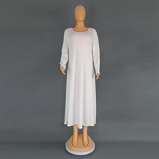 Dubai Luxury Chiffon Abaya: Boubou Muslim Fashion Dress - Image 5