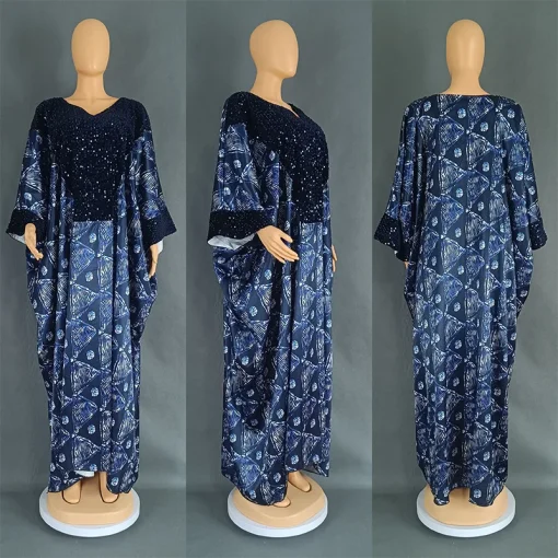 African Sequin Abayas: Dashiki Evening Gown - Image 3