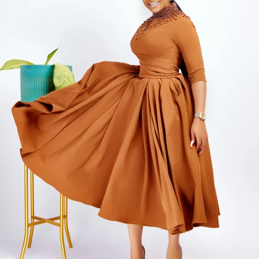 Spring African Dresses: Elegant Plus Size Wedding Attire