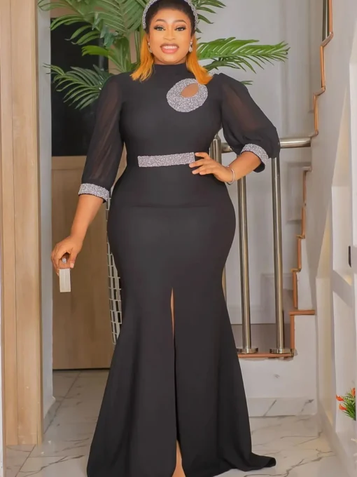 Plus Size Ankara Maxi: Elegant Evening Gown - Image 5