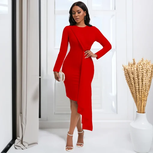 Chic Plus Size Socialite Pencil Dress