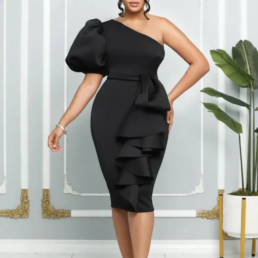 Summer Plus Size Wrap Dress - Sexy, Slimming, Commuting Style - Image 4