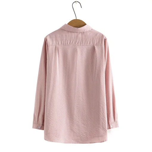 Plus Size Embroidered Cotton Blouse - Image 2