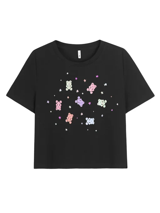 Plus Size Crew Neck Print T-Shirt for Women - Image 2