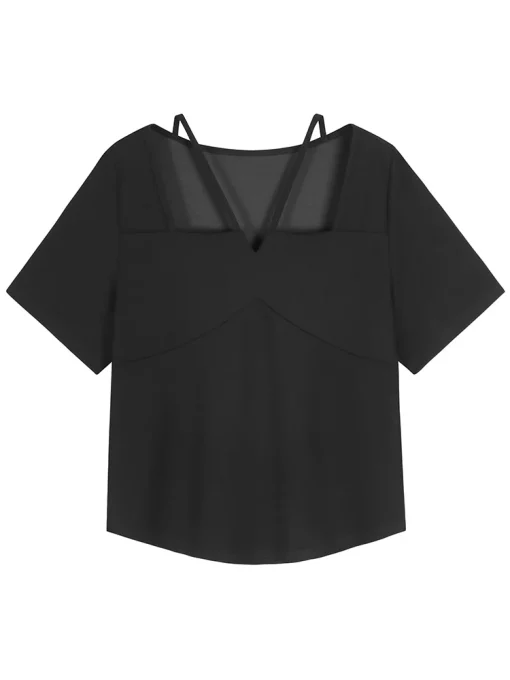 Plus Size Square Neck Summer Tee - Image 2