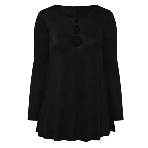 Plus Size Asymmetrical Tunic Top - Image 3