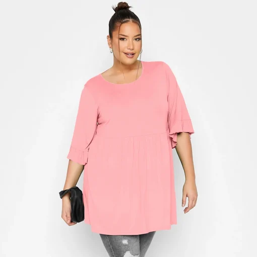 Plus Size Criss-Cross Back Batwing Top - Image 4