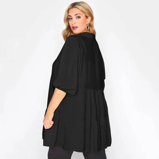 Plus Size 3/4 Sleeve Tunic Top 6XL - Image 4