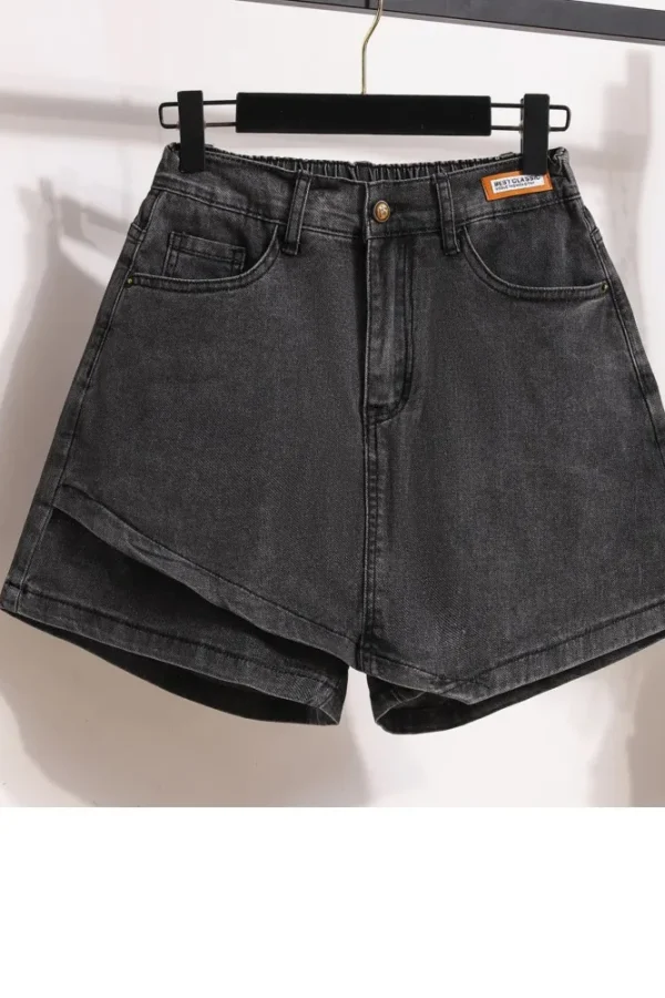 Plus Size Irregular A-Line Mini Shorts
