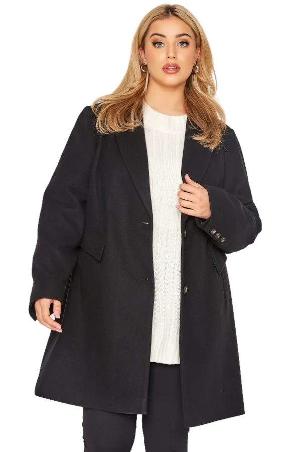 Plus Size Double-Breasted Trench Coat