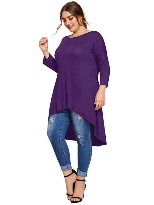 Plus Size Hi-Low Tunic Top 8XL - Image 2