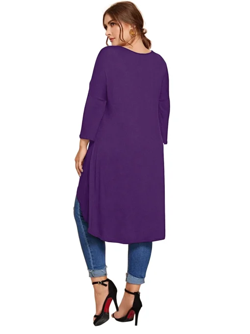 Plus Size Hi-Low Tunic Top 8XL - Image 3