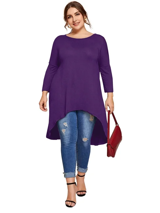 Plus Size Hi-Low Tunic Top 8XL - Image 4