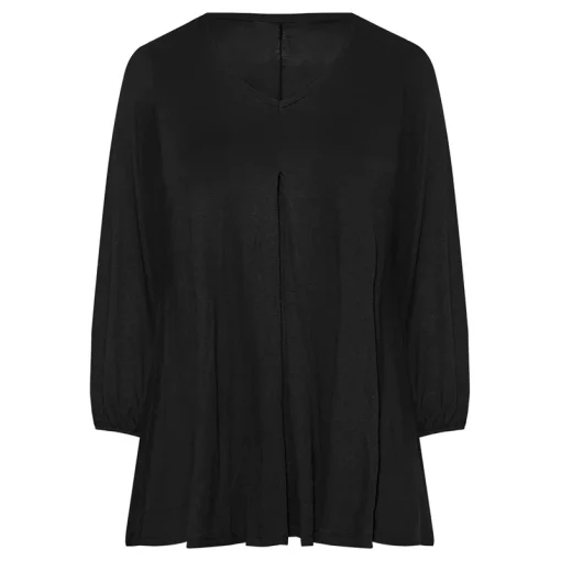 Plus Size Pleated Front Swing Top - Image 4