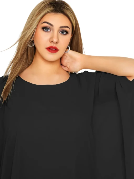 Plus Size Summer Batwing Sleeve Blouse 7XL - Image 4