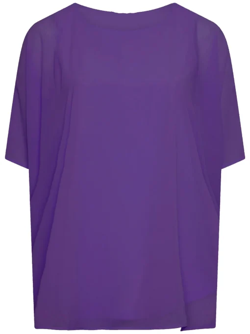 Plus Size Batwing Cape Blouse - 7XL - Image 5