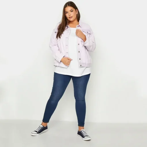 Plus Size White Long Sleeve Cotton Tee 7XL - Image 3