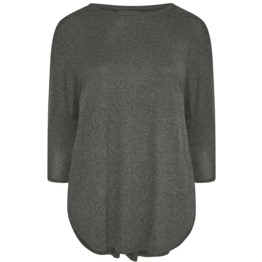 Plus Size Hi-Low Tunic - 3/4 Sleeve 6XL - Image 4