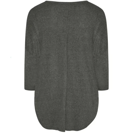 Plus Size Hi-Low Tunic - 3/4 Sleeve 6XL - Image 5