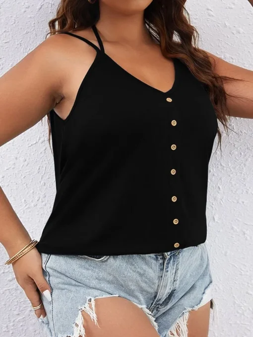 Plus Size Sexy Backless Sleeveless Summer Tops - Image 3