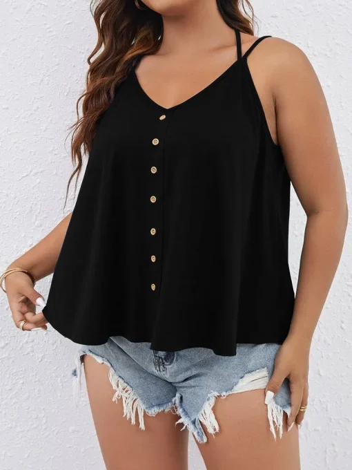 Plus Size Sexy Backless Sleeveless Summer Tops - Image 4