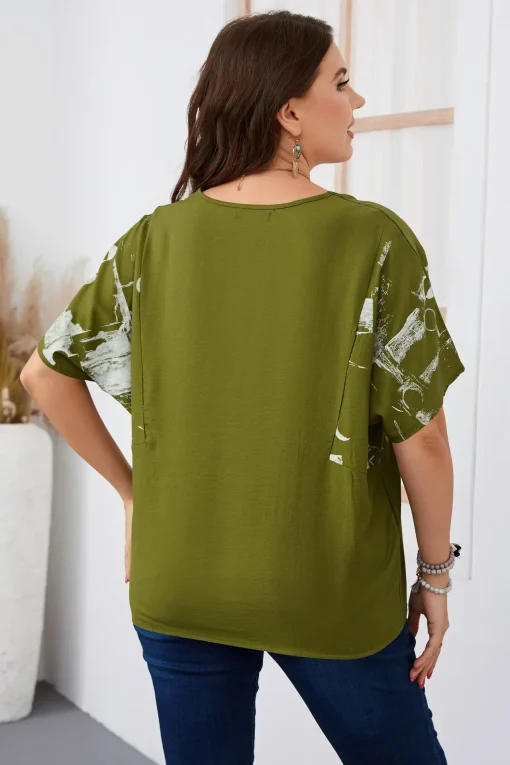 Plus Size Women's Casual Tee - Image 2