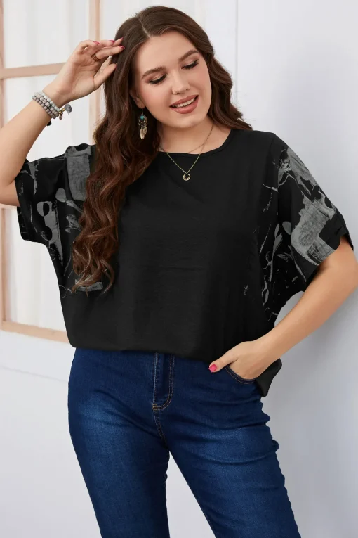 Plus Size Women's Casual Tee - Image 5