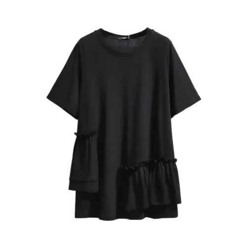 Plus Size Ruffle T-Shirt - Image 5