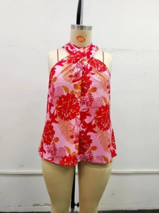 Plus Size Floral Halter Top - Image 6