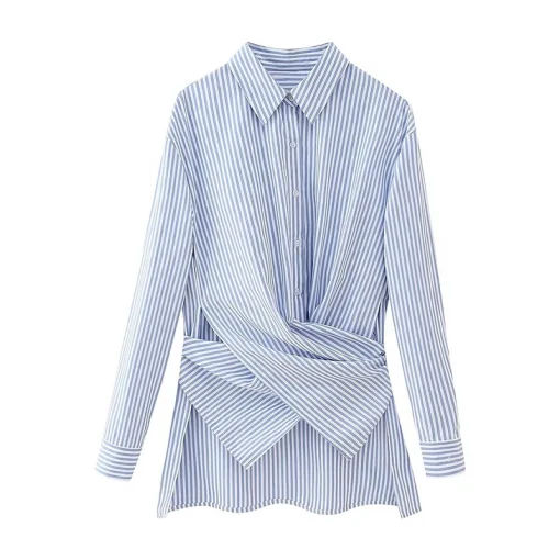 Striped Bandage Shirt - Image 3